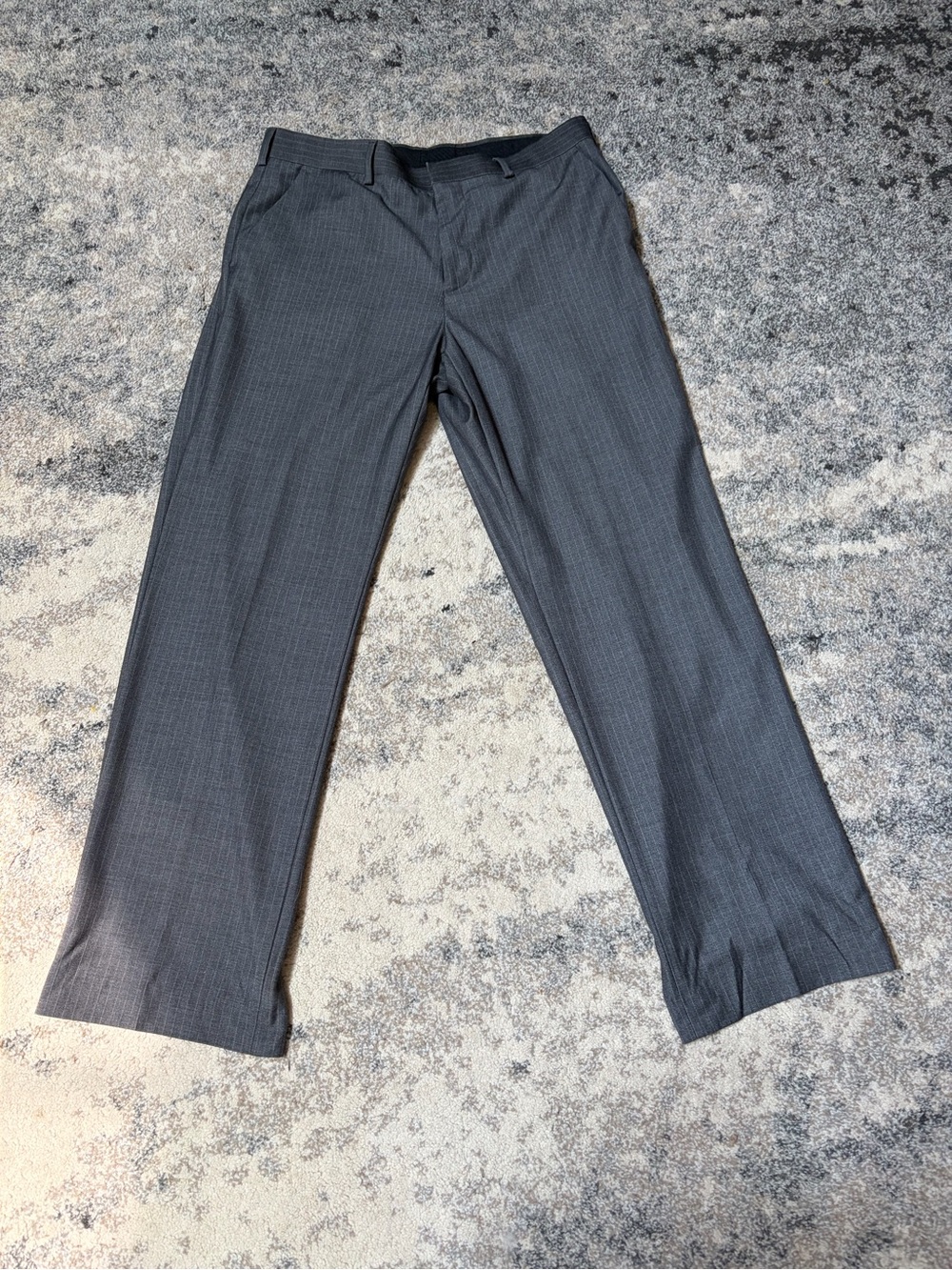Men's Classic Gray pinstripe Dress Pants